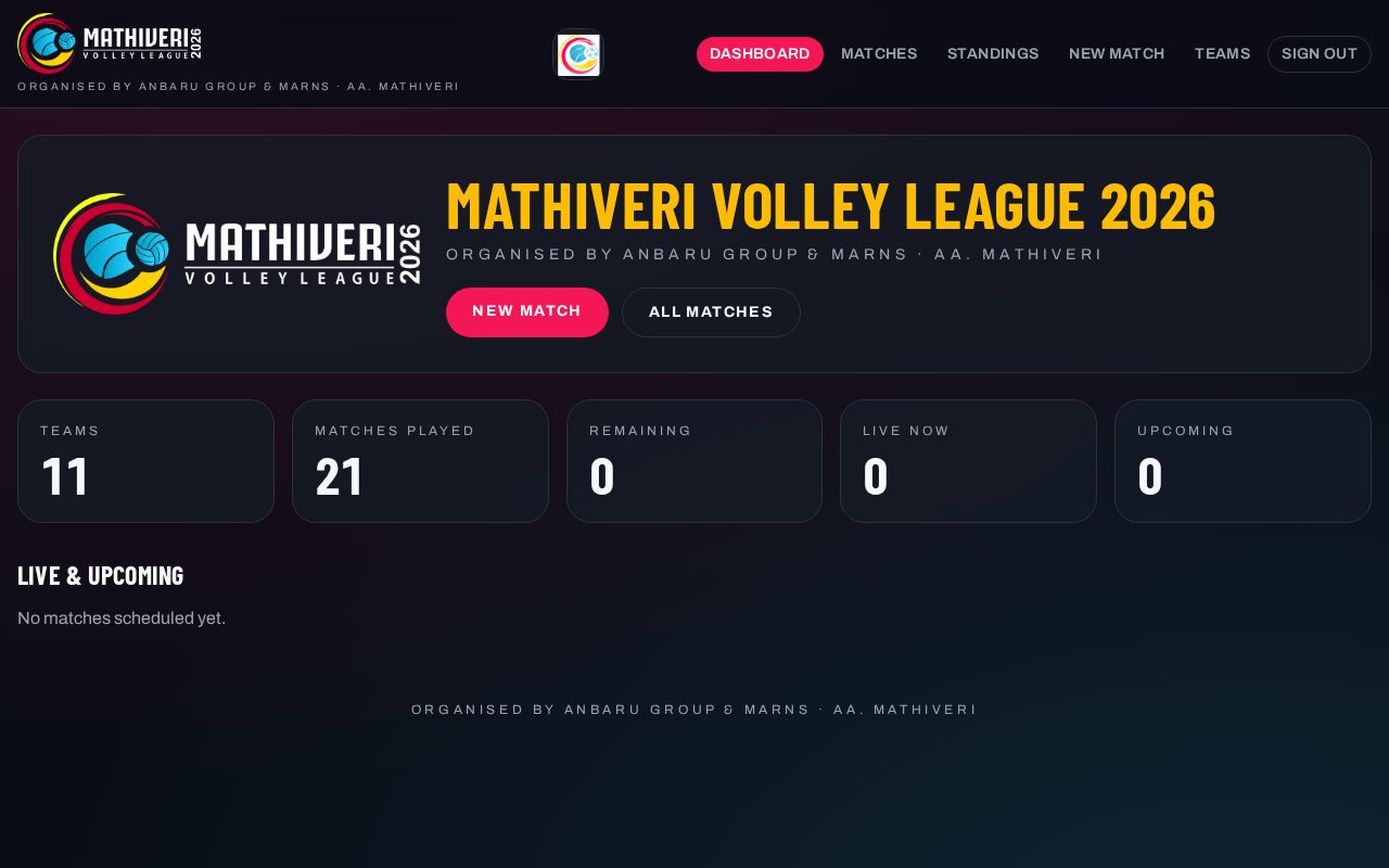 Mathiveri Volley League 2026 screenshot